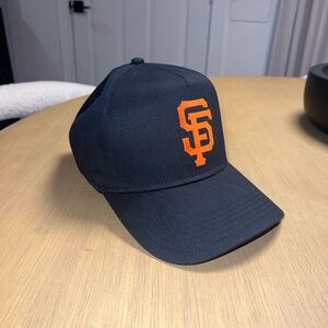 OTTO Black Cap with Orange Logo